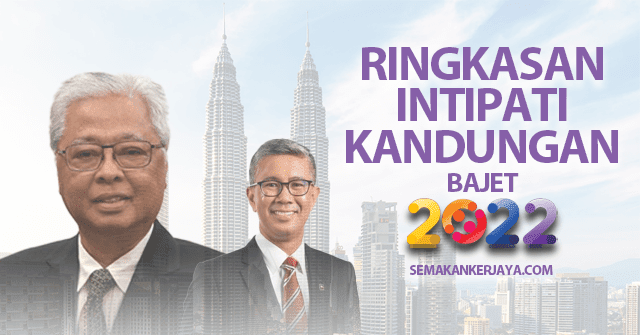 Ringkasan Intipati Kandungan Bajet 2022 Belanjawan Malaysia