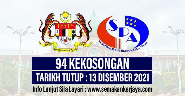SPA Buka 94 Kekosongan Jawatan Seluruh Malaysia ~ Minima STPM Layak Untuk Memohon!